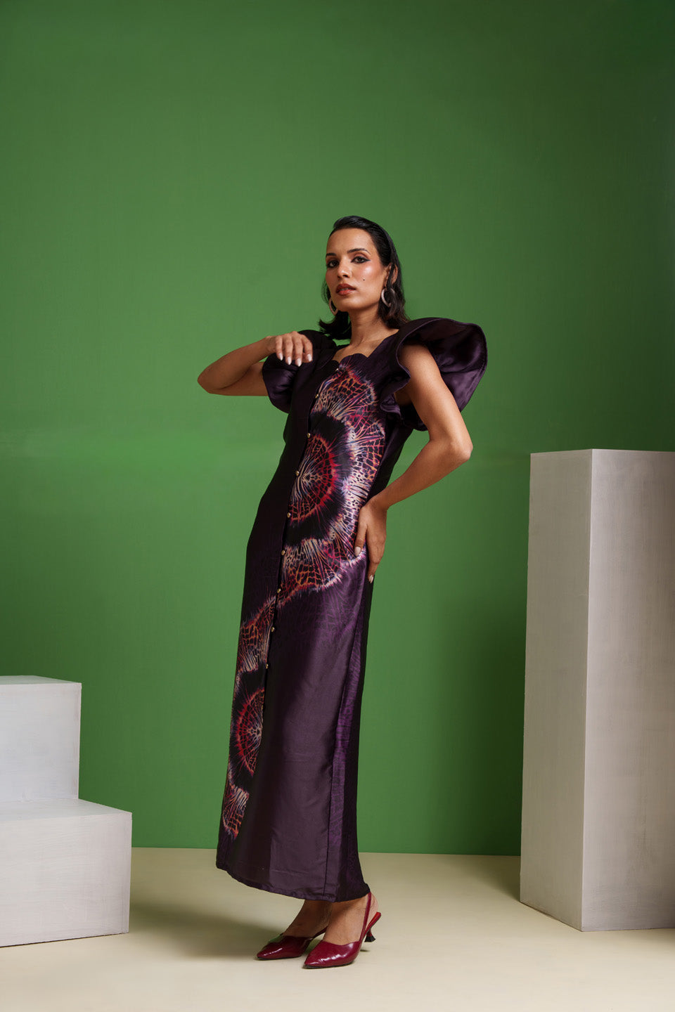 Wine Cheetah Skin Fire Glitch