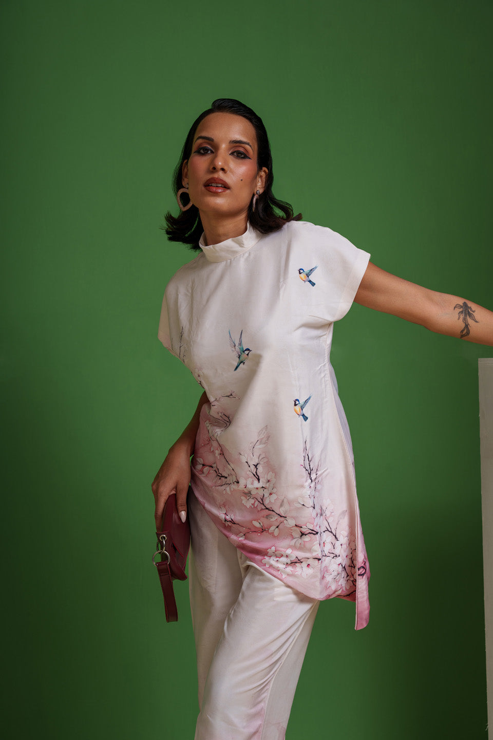 Blush Cherry Blossom Flight Co-ord Set