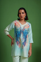 Fearless Rainbow Pankh Co-ord Set