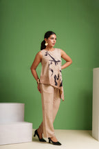 Canvas Asymmetric Abstract Motion Co-ord Set