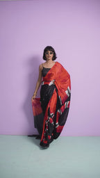 Crimson Rouge Venom Flame Saree