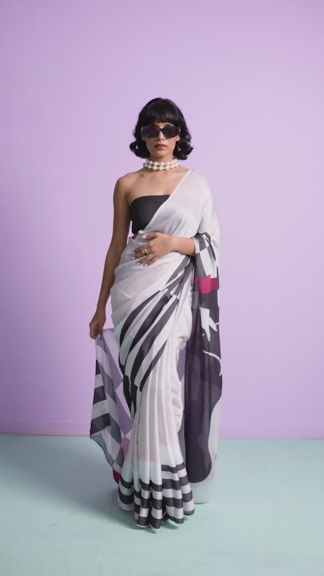 Midnight Chic Medonna Vouge Saree