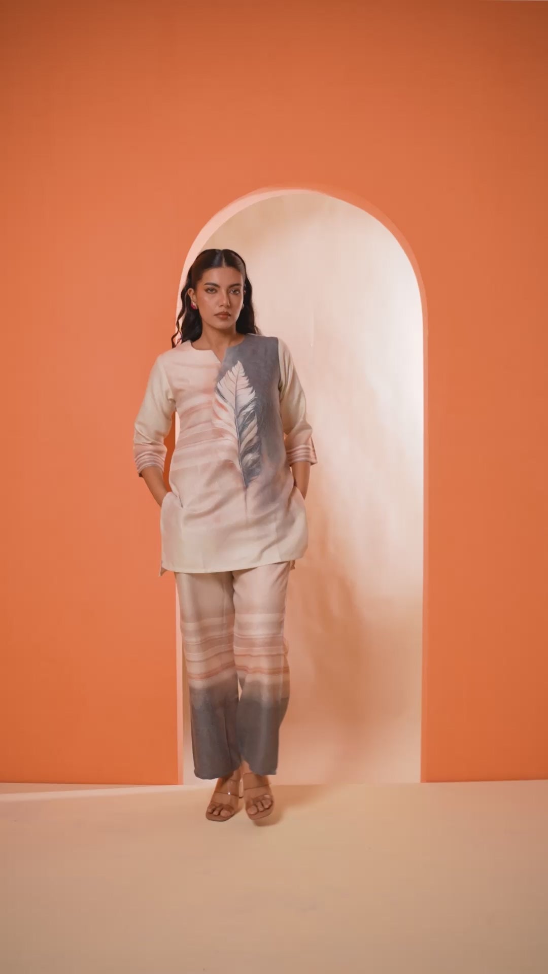 Smokey Feather Co-ord Set
