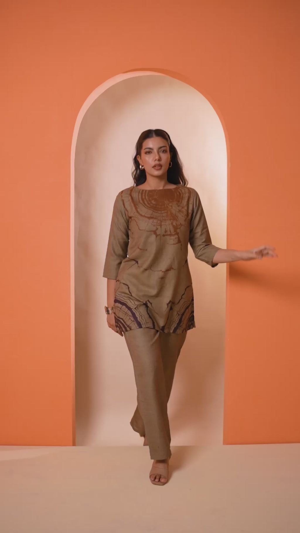 Spider Web Wave Design Co-ord Set