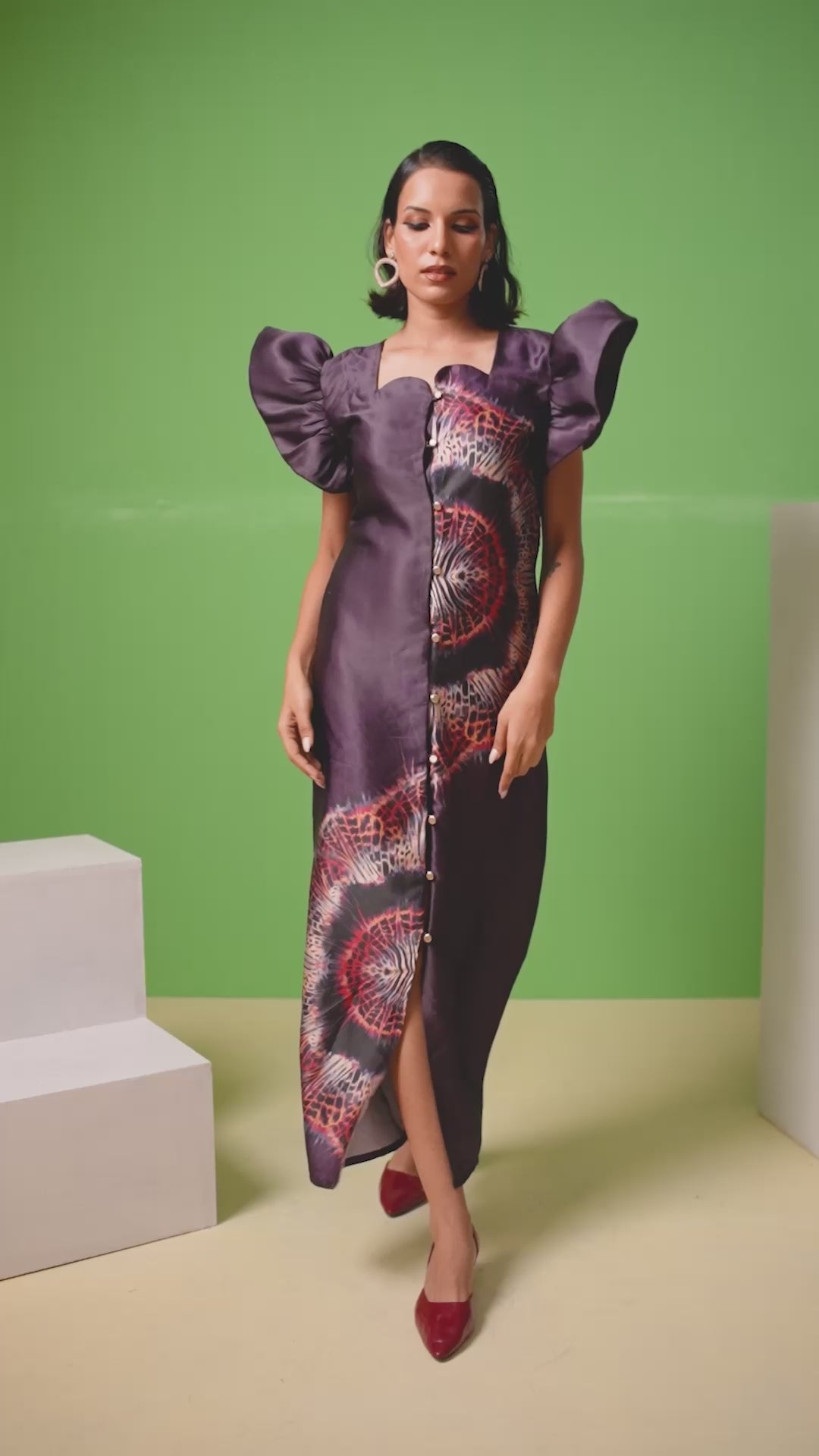 Wine Cheetah Skin Fire Glitch