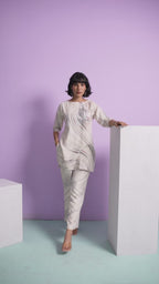 Bravery Bengal Wild White Tiger Co-ord Set