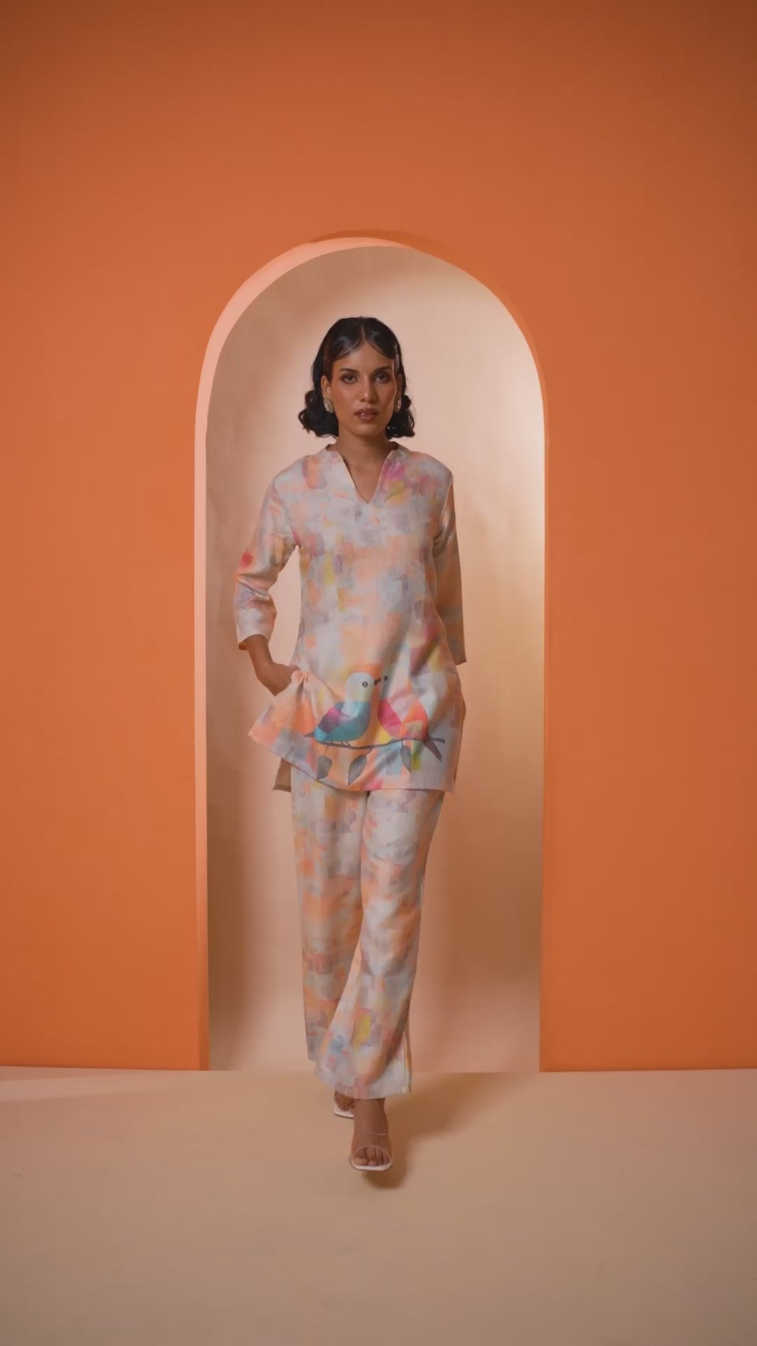 Loving Rainbow Birds Co-ord Set